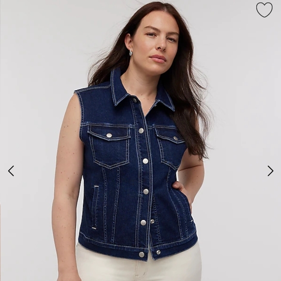 Madewell Jackets & Blazers - MADEWELL Denim Fitted Vest in Rocco Wash (XXL)